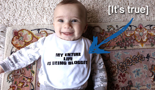 baby blogger bib