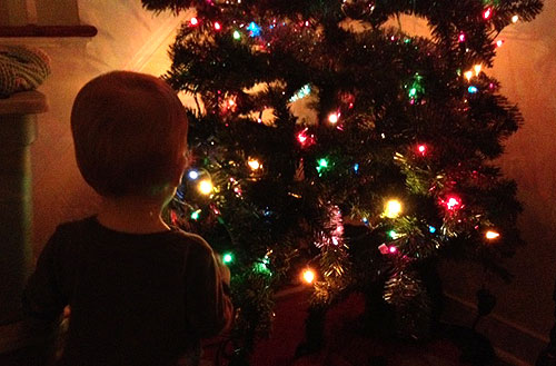 baby christmas tree lights