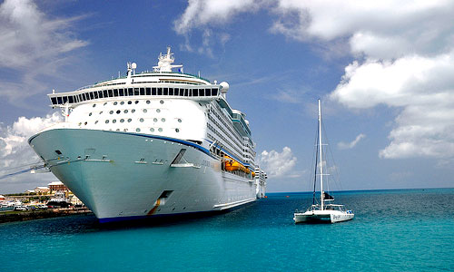 beautiful cruise ship & water