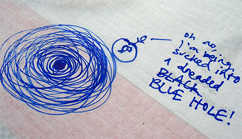 black hole doodle