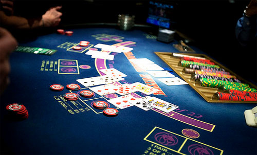 blackjack table