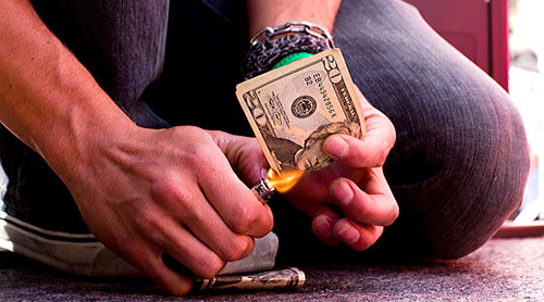 burning money