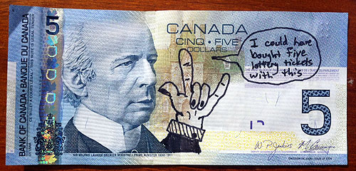 Canadian Dollar Doodle