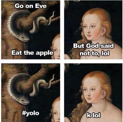 eat the apple eve #yolo