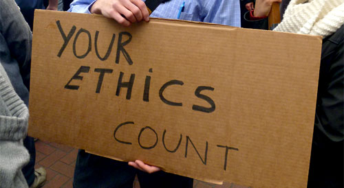 your ethics count sign