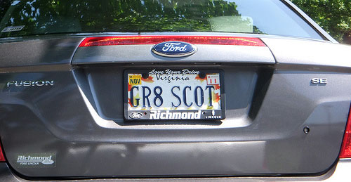 gr8 scot license plate