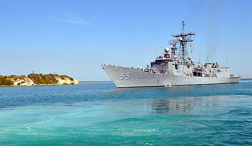 Guantanamo Bay, Cuba - water & ship