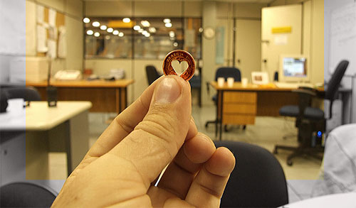 heart penny