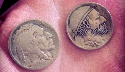 hobo nickel made from buffalo coin
