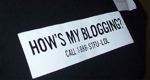 how's my blogging t-shirt
