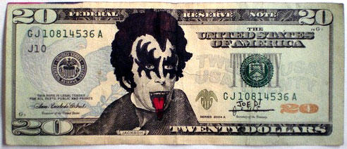 KISS $20 Dollar Bill