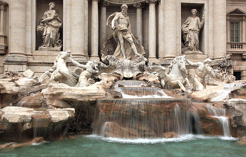 lucky trevi fountain rome