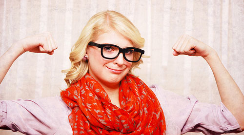 nerd glasses girl