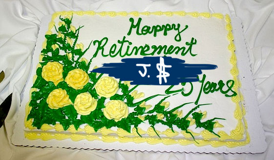 retirement cake