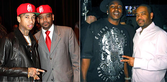 rob wilson w/ tyga & hakeem nicks