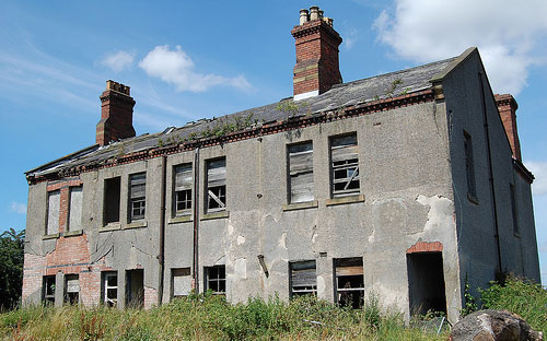 run down house