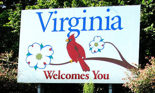 virginia welcomes you sign