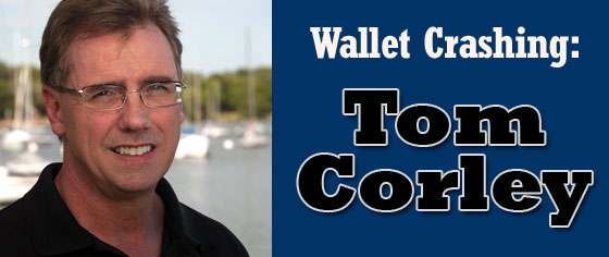 tom corley wallet crashing