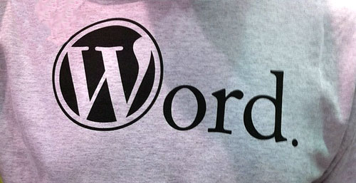 wordpress shirt word