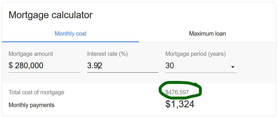 30 year mortgage calculator