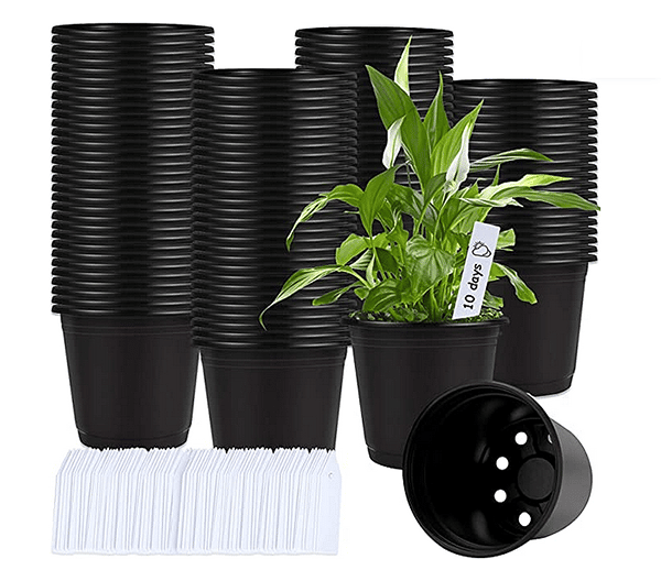amazon black plant pots