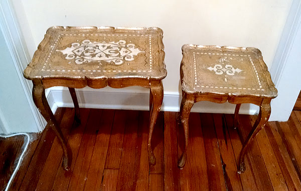 antique french nesting tables