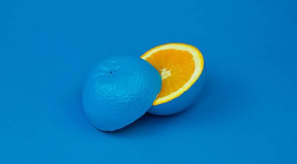 blue orange slice