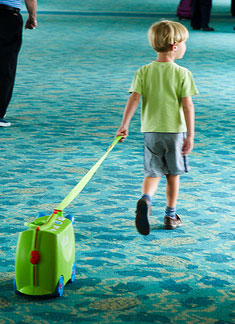 boy and suitcase