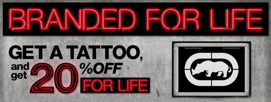 get ecko tattoo - save 20%