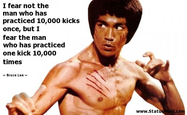 bruce lee quote kicks