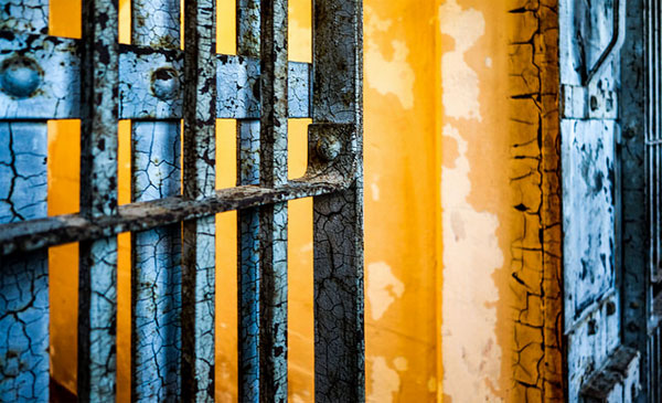 colorful jail cell