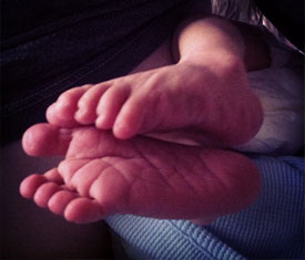 cute baby feet
