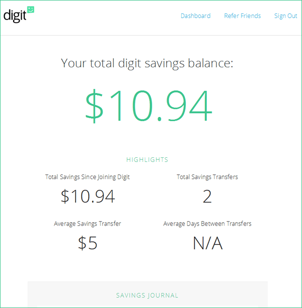 digit savings