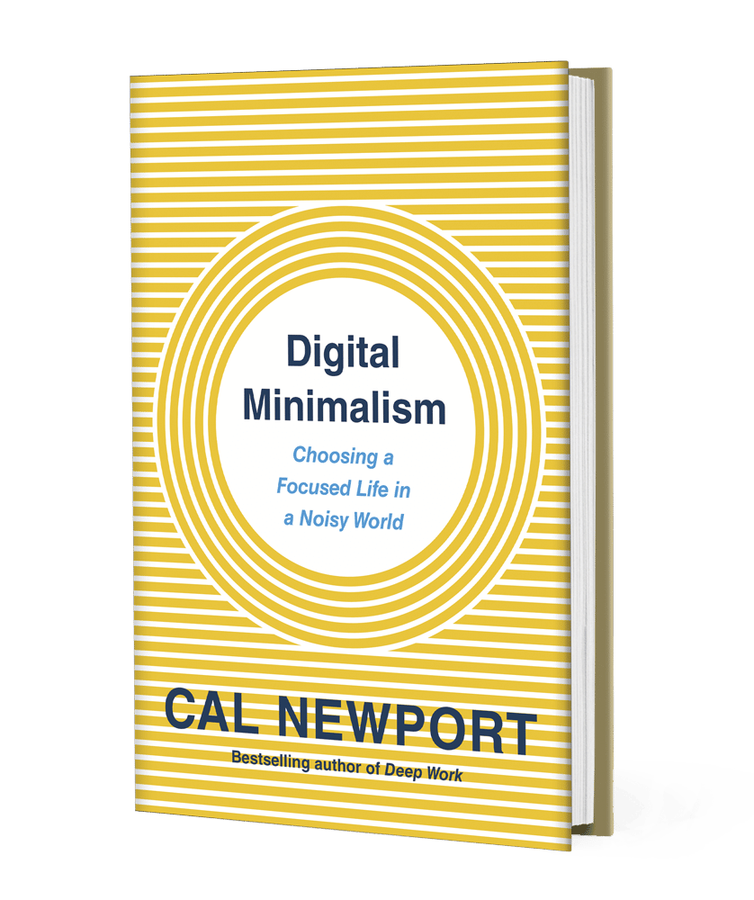 digital minimalism book - cal newport