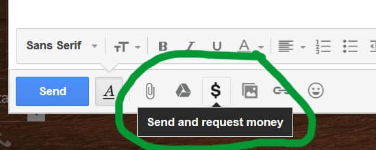 dollar sign gmail compose