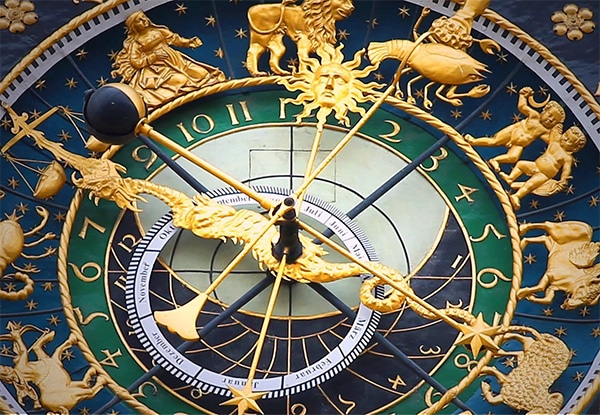 fancy astronomical clock