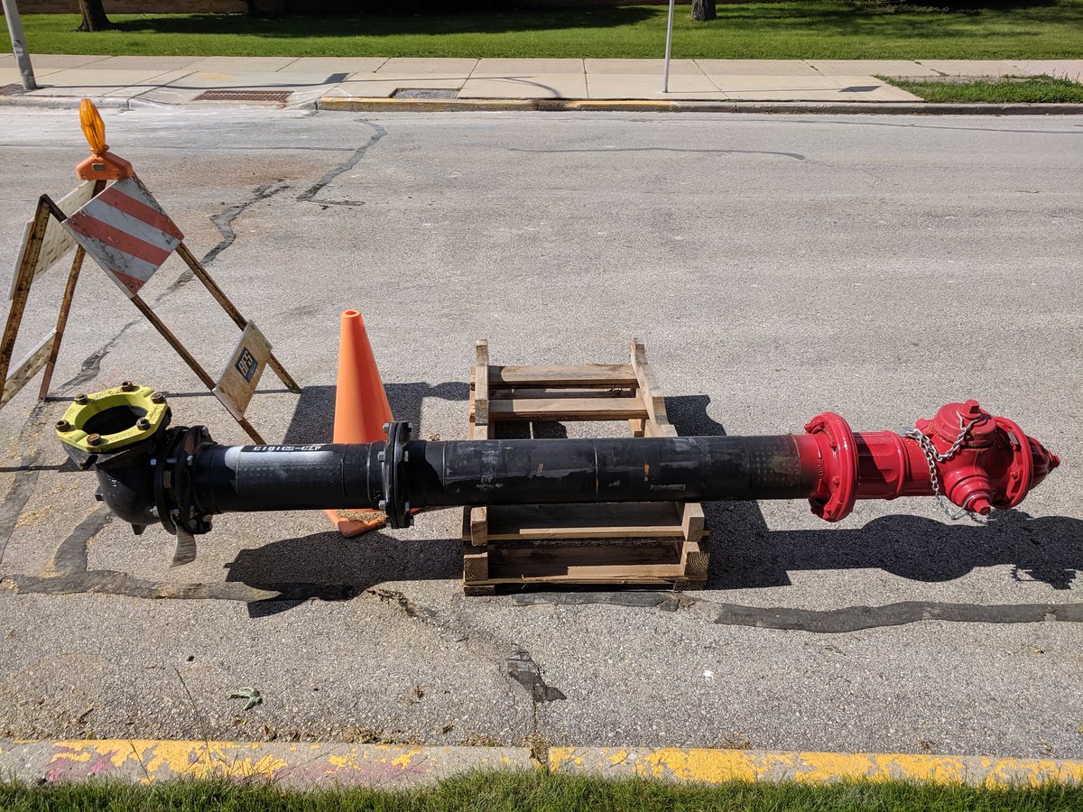 fire hydrant out of ground