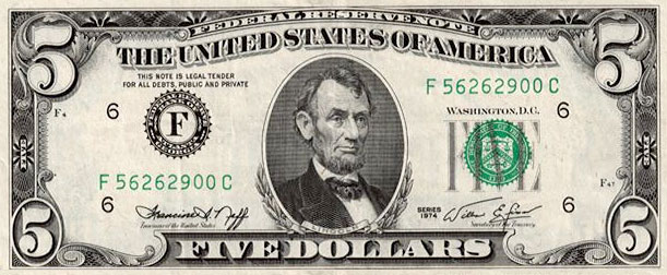 $5 bill