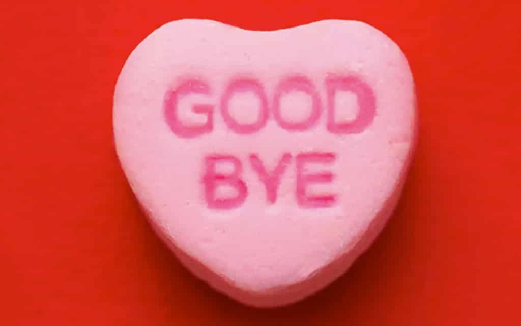 goodbye candy heart