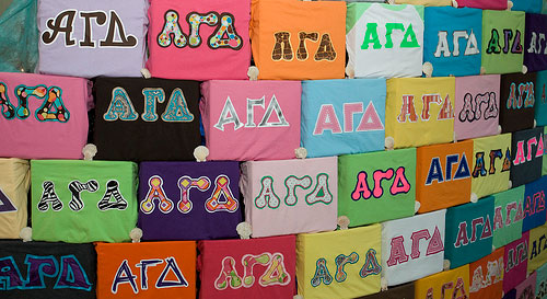 greek letters t-shirts