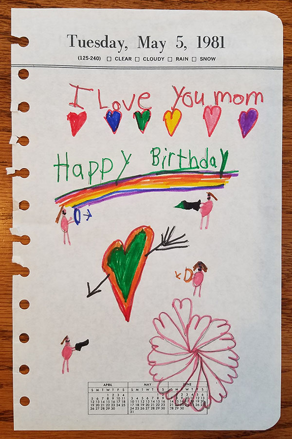 happy birthday mom card