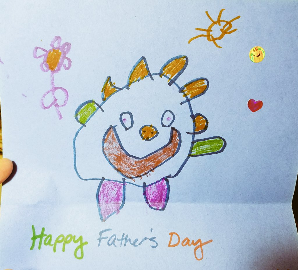 happy fathers day doodle