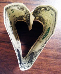 heart dollar