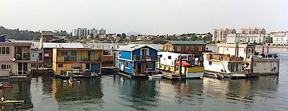 house boats landscape