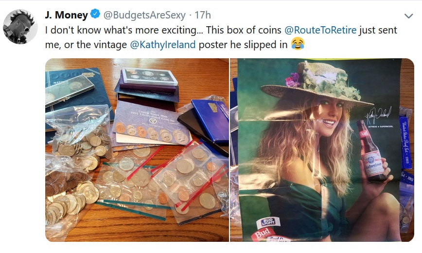 j money kathy ireland tweet