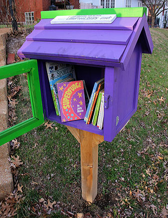 little free library purple