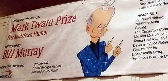 mark twain prize - bill murray