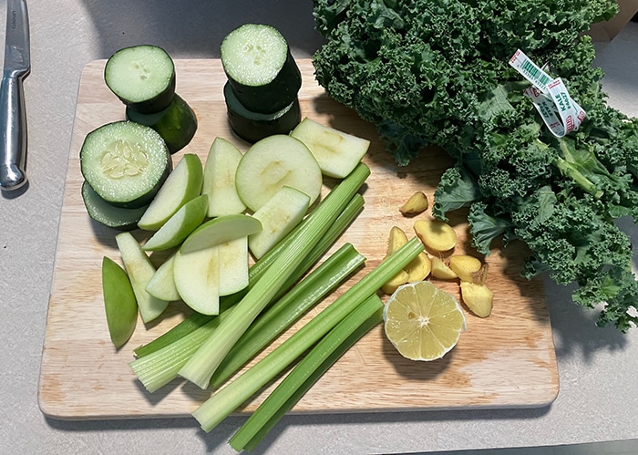 mean green juice veggies