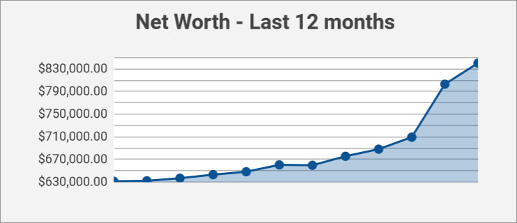 net worth - 12 months