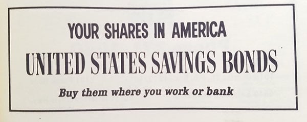 old savings bonds ad